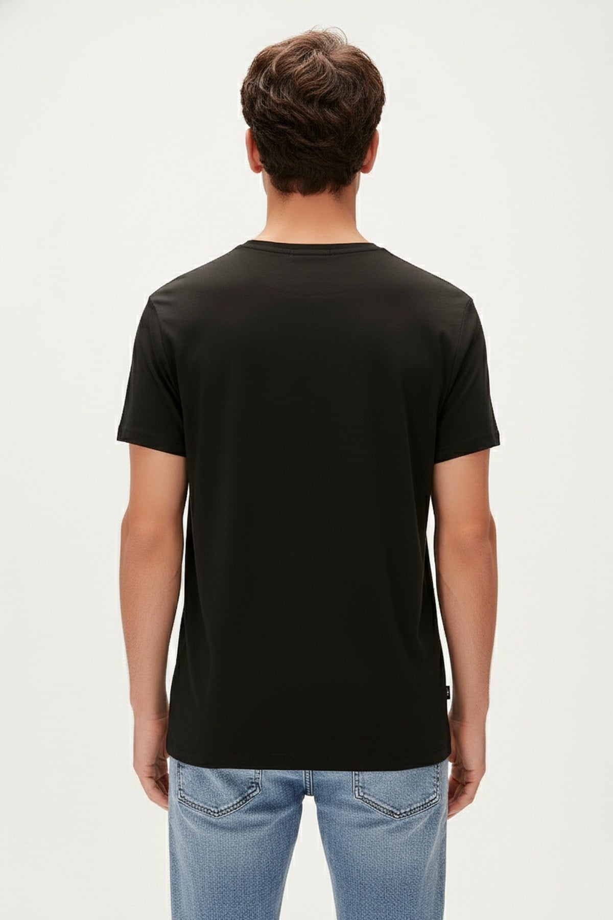 BadBear Too Shy Siyah Erkek Baskılı Tişört 