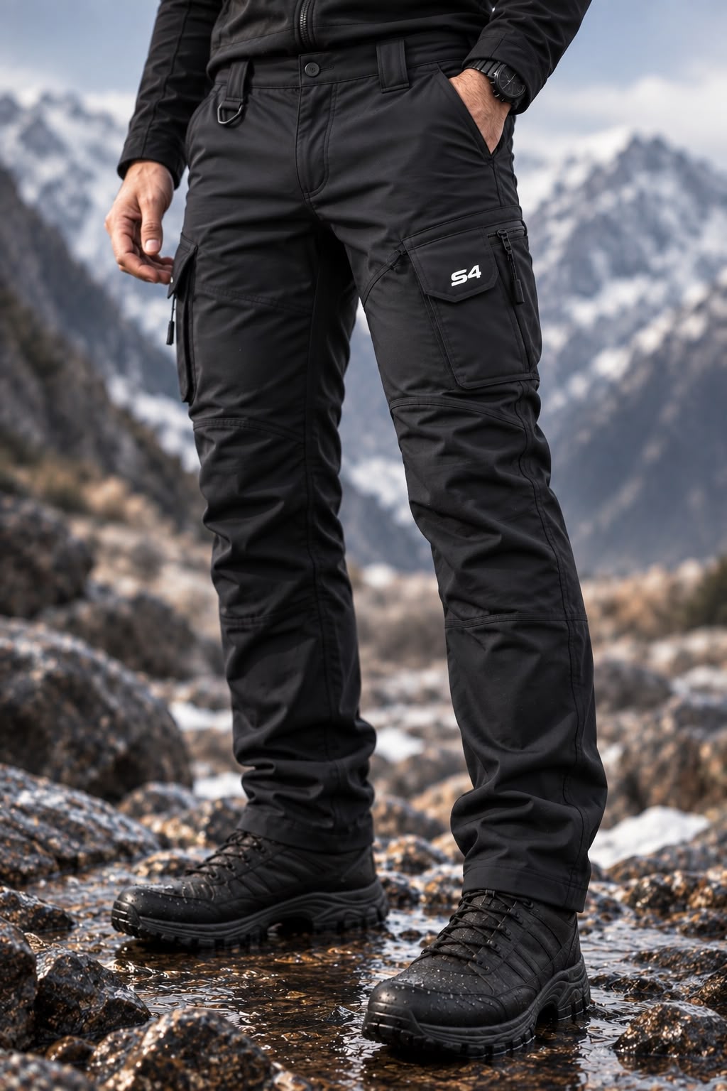 S4 Kışlık İçi Polarlı Outdoor Pantolon Yağmur Su Ruzgar Geçirmez