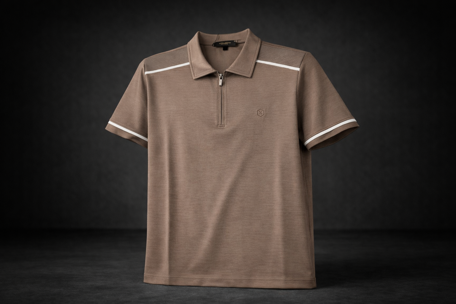 sıfır4 PAUL FREDY t-shirt  polo yaka kahve