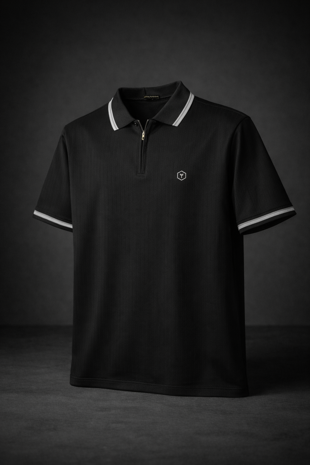 sıfır4 PAUL FREDY t-shirt  polo yaka siyah