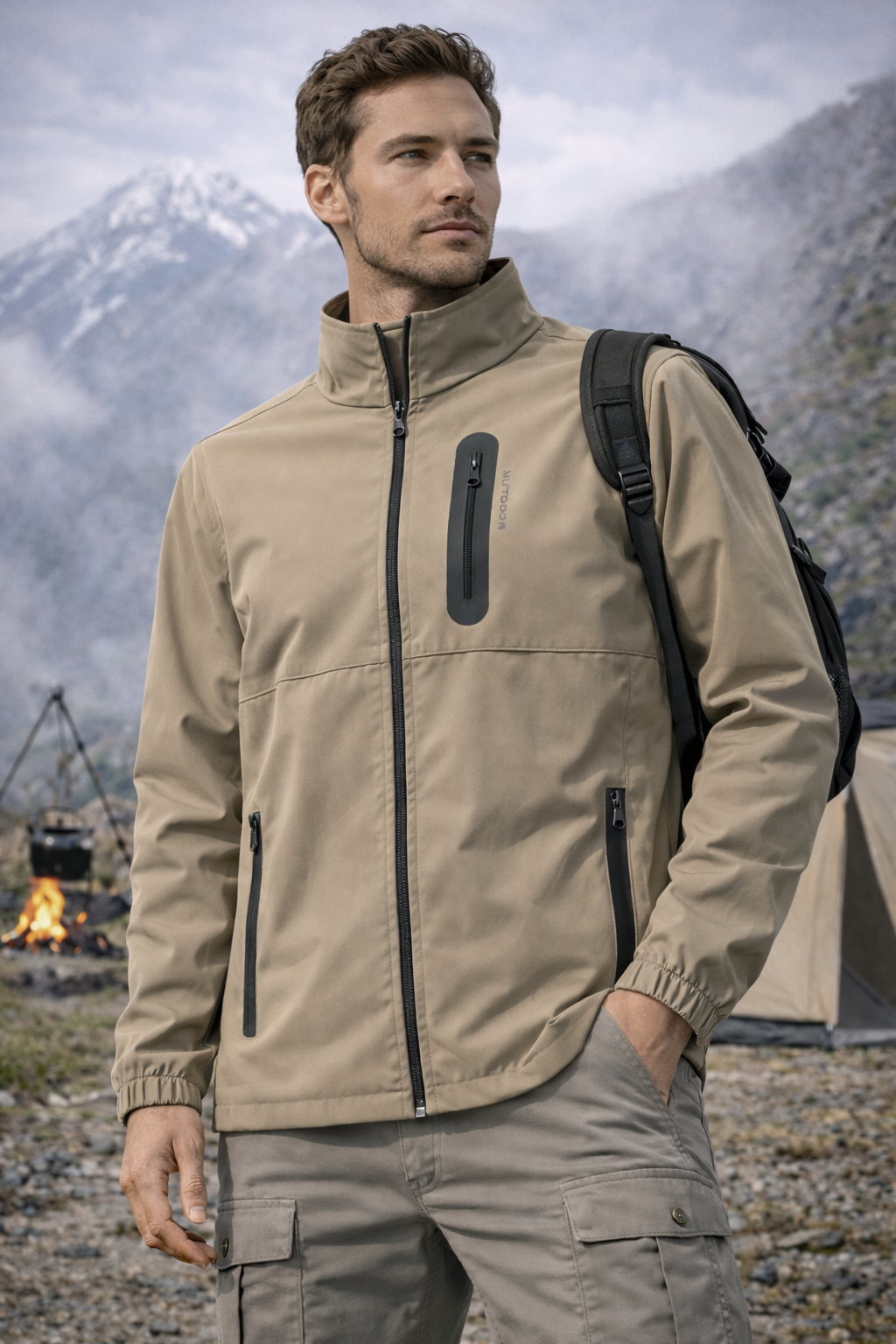 s4 outdoor mevsimlik ceket bej