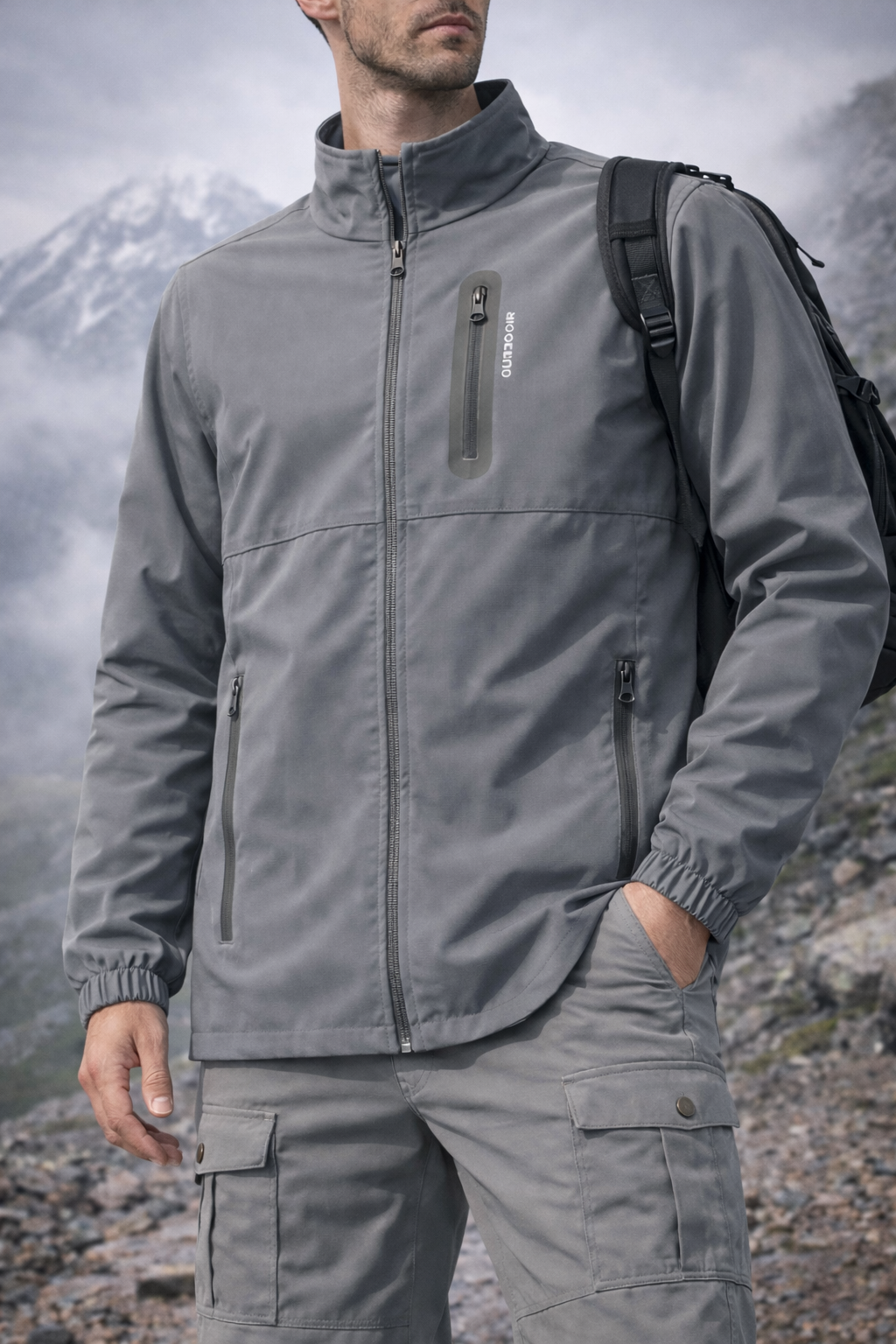 s4 outdoor mevsimlik ceket antrasit