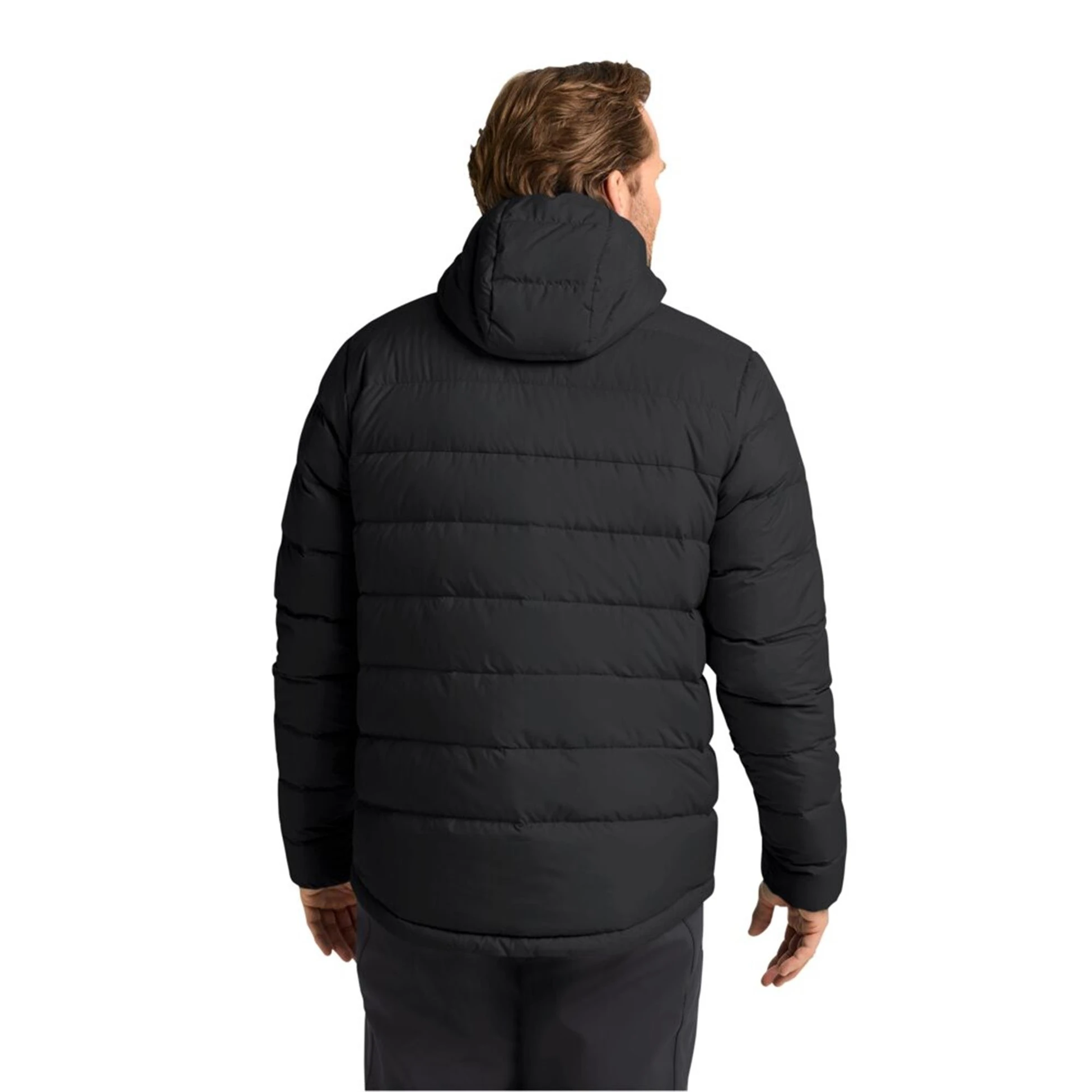 Jack Wolfskın 1207671-6000 Black Ather Down Hoody M Rds Erkek Outdoor Mont Siyah