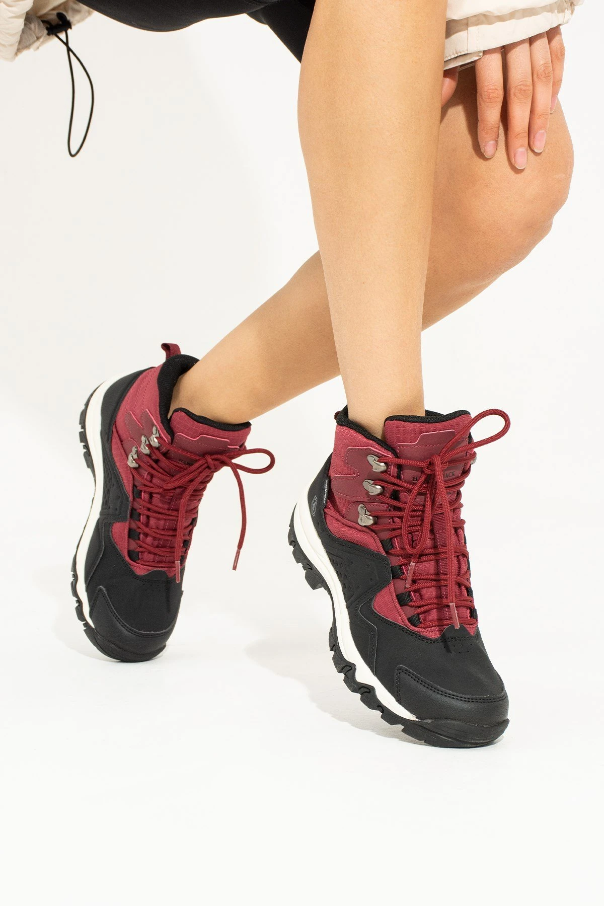 Hammer Jack Vader Su Geçirmez Siyah Bordo Outdoor Kadın Bot  10123174-Z-5074 Bordo