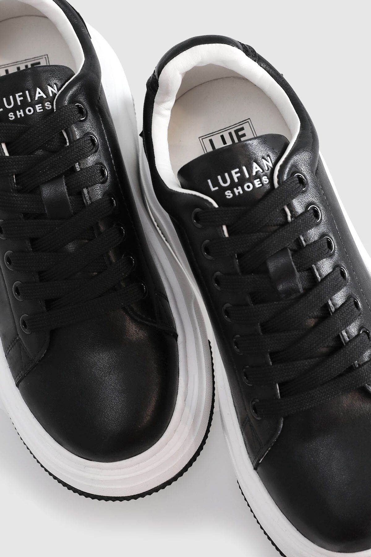 121230017 Adel Unisex Sneaker Ayakkabı Beyaz Siyah