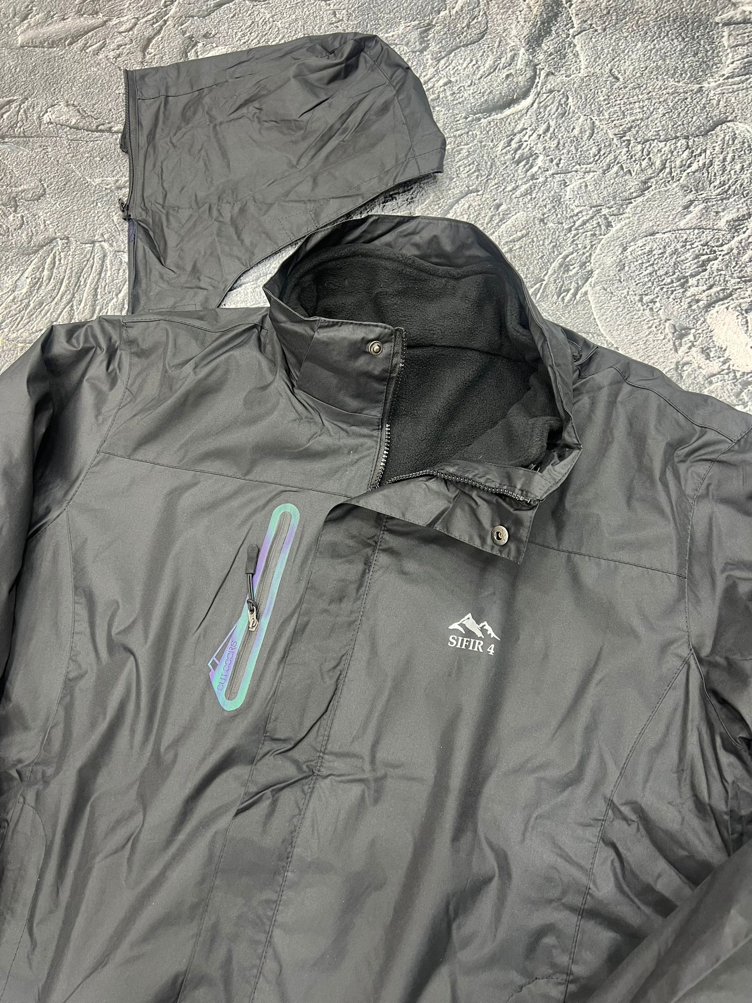 s4 mont ve yagmurluk 3n1 su yagmur geçirmez Siyah