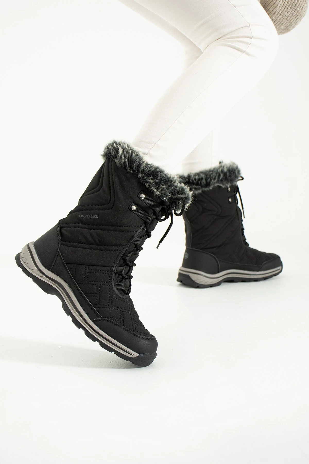 Hammer Jack Usoa Su Geçirmez Siyah Outdoor Kadın Bot 10120109-G-1010 Siyah