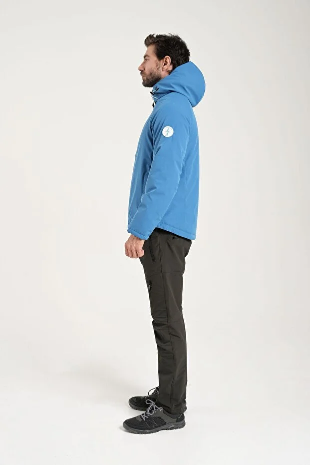 Exuma 2311142 Erkek Yağmur Rüzgar Geçirmez Turkuaz Mont Turkuaz