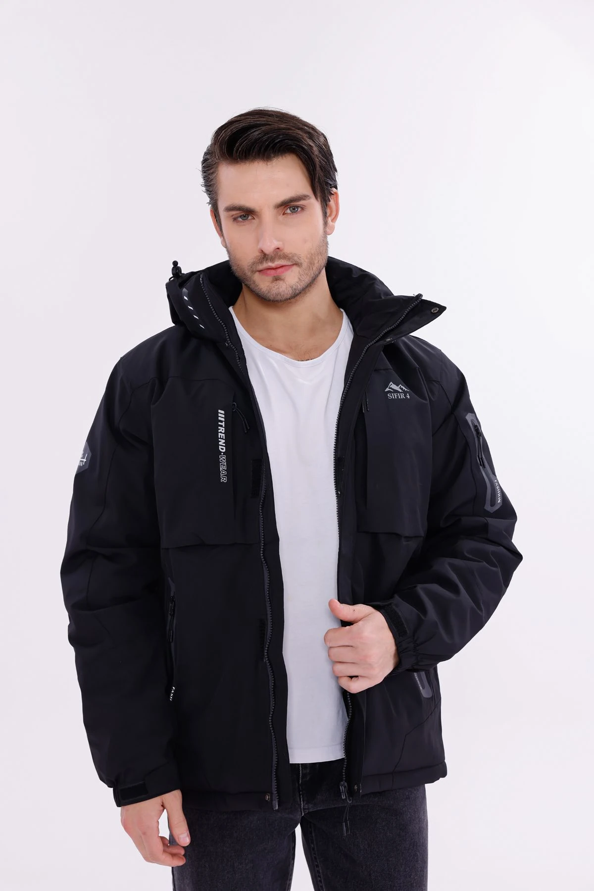 Kar Montu sıfır4 yagmur su ruzgar gecırmez içi Termal siyah Siyah