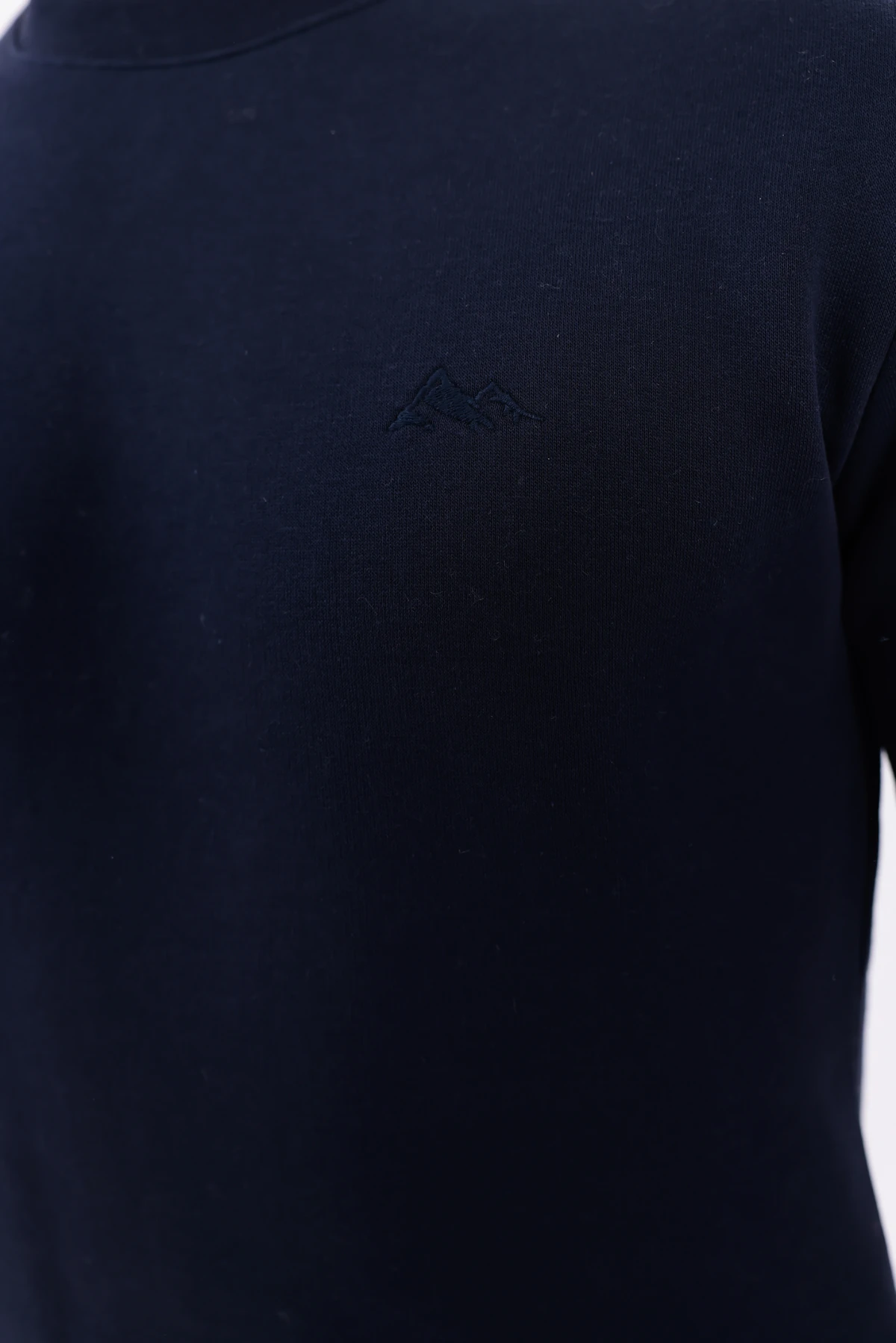 Sıfır4 Comfort Fit 3 İplik Şardonlu Sweatshirt   lacivert Lacivert