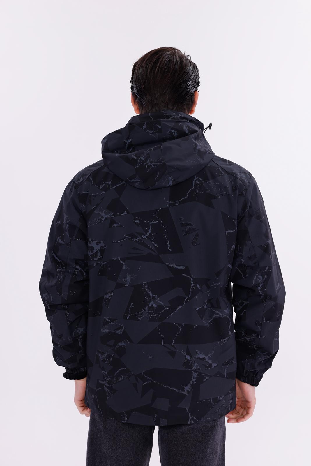 TrailForce 3-in-1 Outdoor Polarlı Mont  sıfır4 Yagmur Su Rüzgar Geçirmez koyu gri