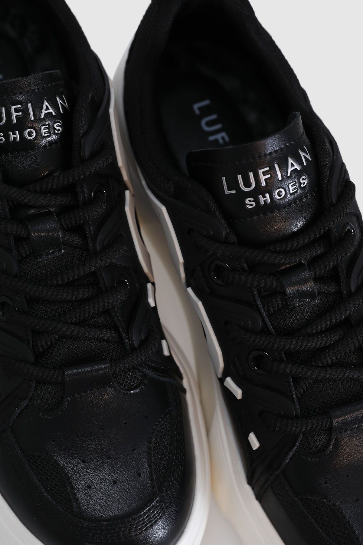 Lufian Jake Erkek Sneaker Ayakkabı Beyaz Siyah