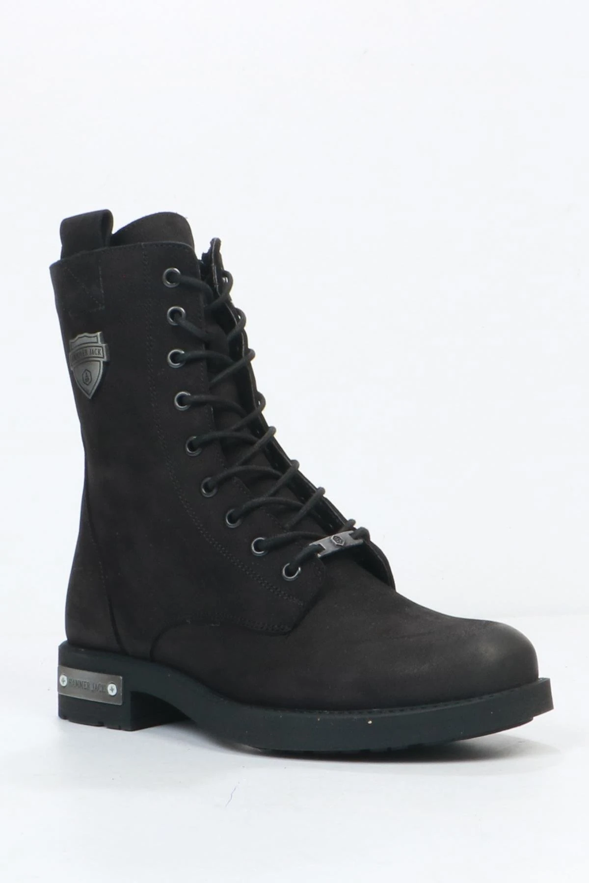 Hammer Jack Della Hakiki Deri Siyah Troje Kadın Bot 102 23930-Z Siyah