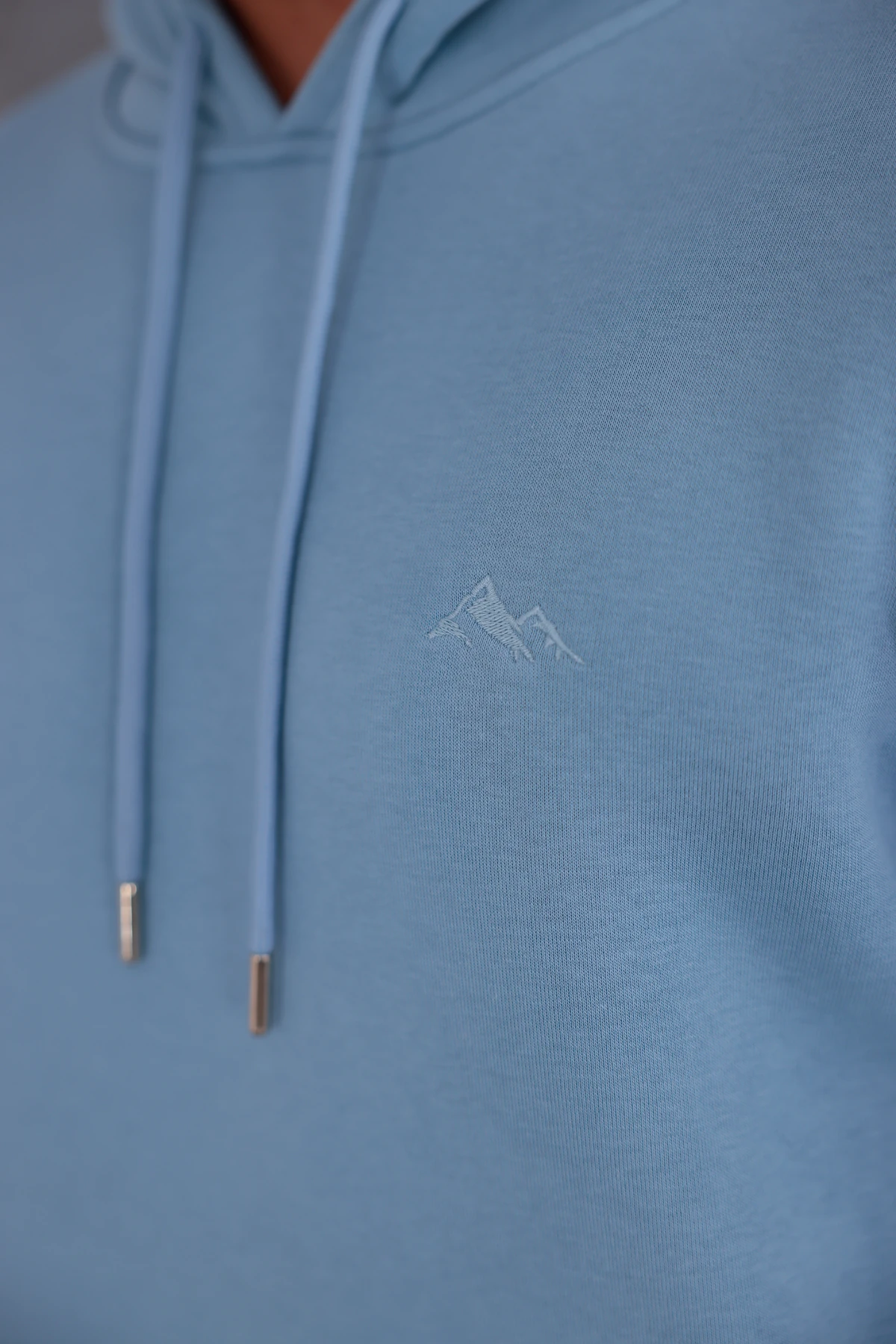 SIFIR4 3 İplik Şardonlu Kapüşonlu Sweatshirt Gökyüzü mavisi gökyüzü mavisi