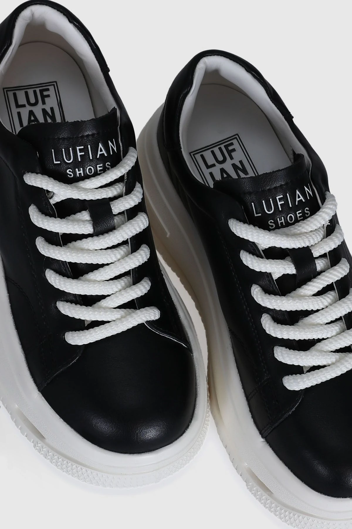 LUFİAN Agatha Kadın Sneaker Ayakkabı Beyaz Siyah