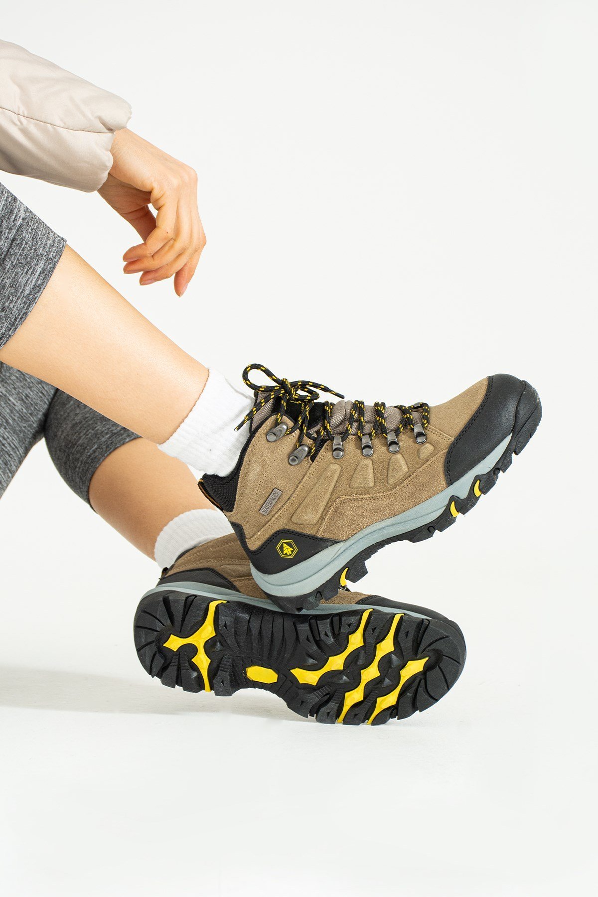 Hammer Jack Homer Su Geçirmez Kum Outdoor Kadın Trekking Bot 10121813-Z kum suet