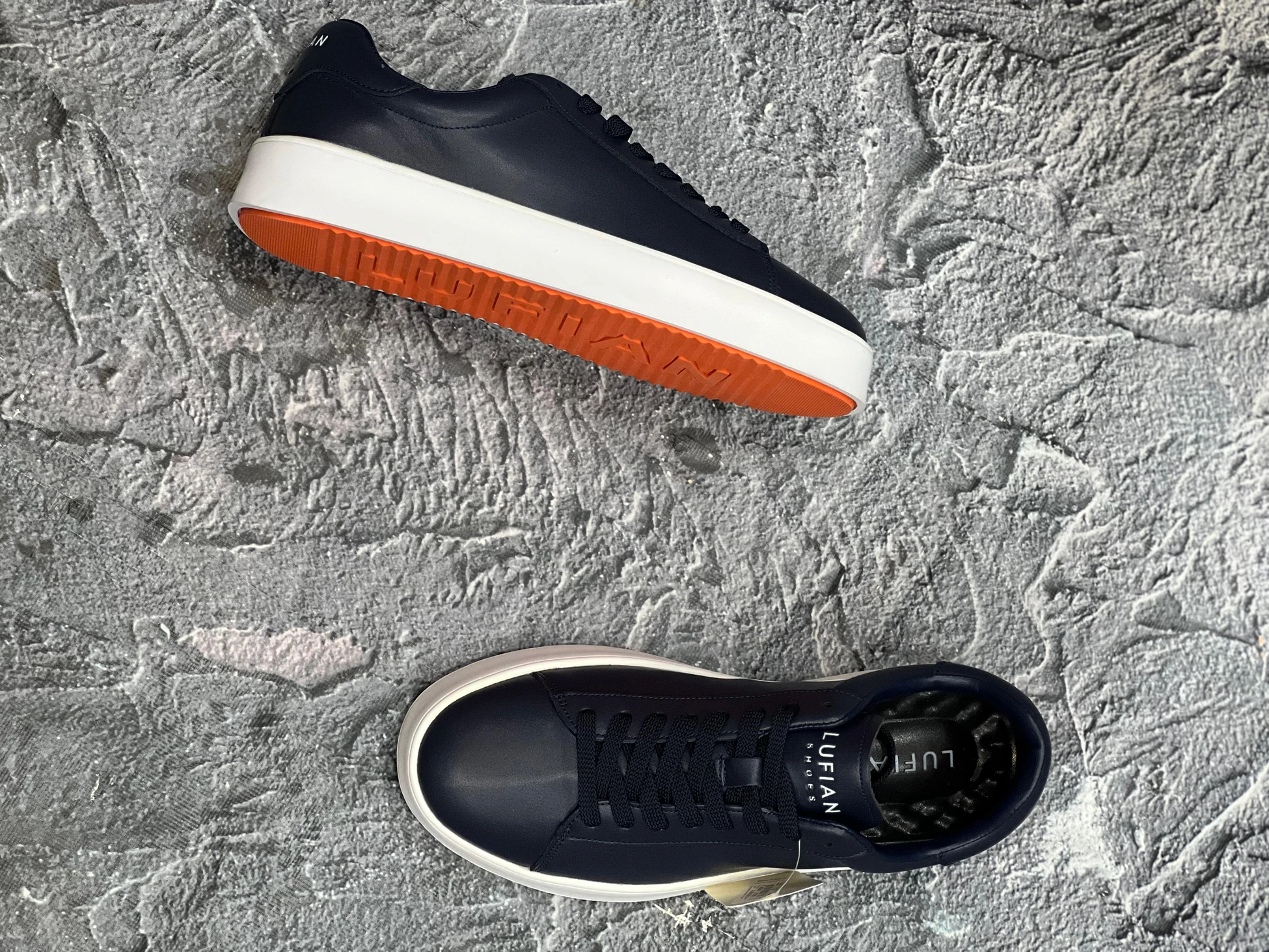 Lufian anton Sneaker erkek Deri Ayakkabı Lacivert 111230254 Lacivert