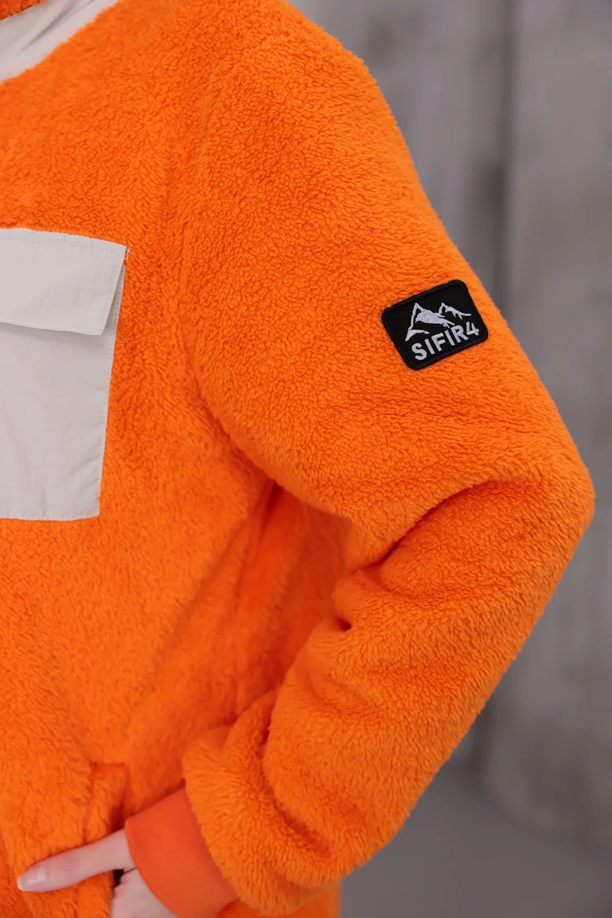 Sıfır4 AlpineSoft Peluş polar Kadın  turuncu Turuncu