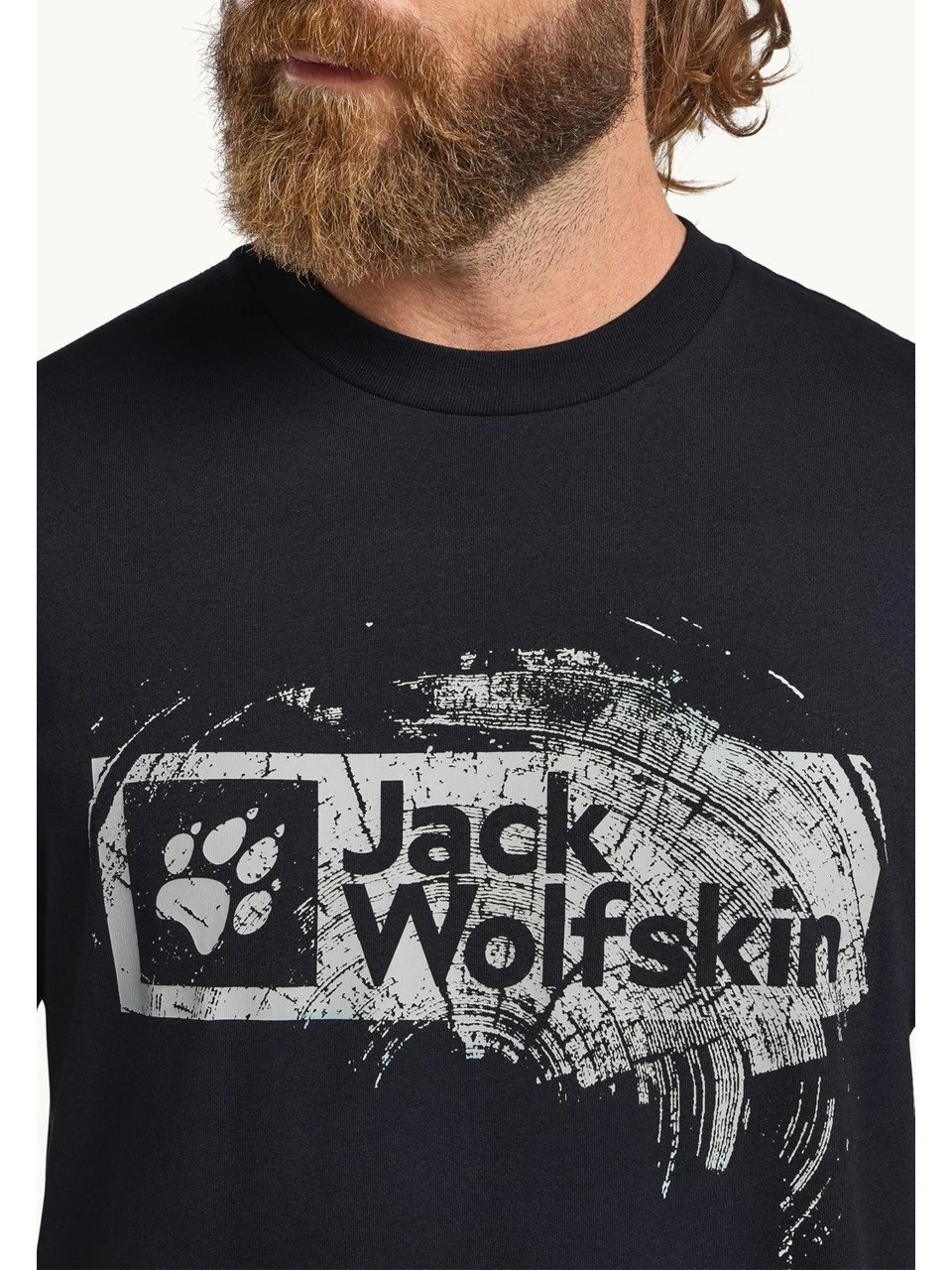 Jack Wolfskin Brand T Erkek Tshirt A64116TR Siyah