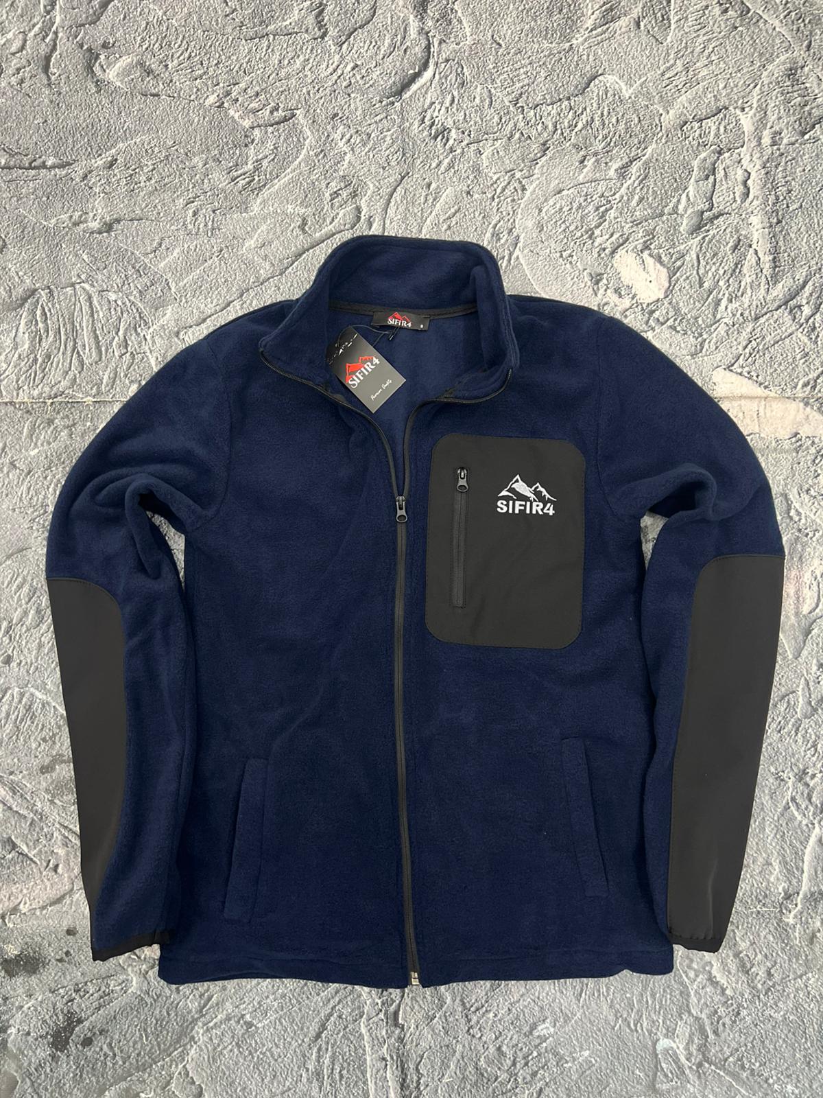 sıfır4 tam fermuarlı polar Lacivert