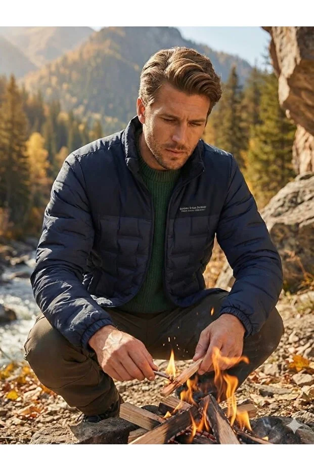 Dynamo Erkek Kaz Tüyü Mont-3364 Lacivert Lacivert