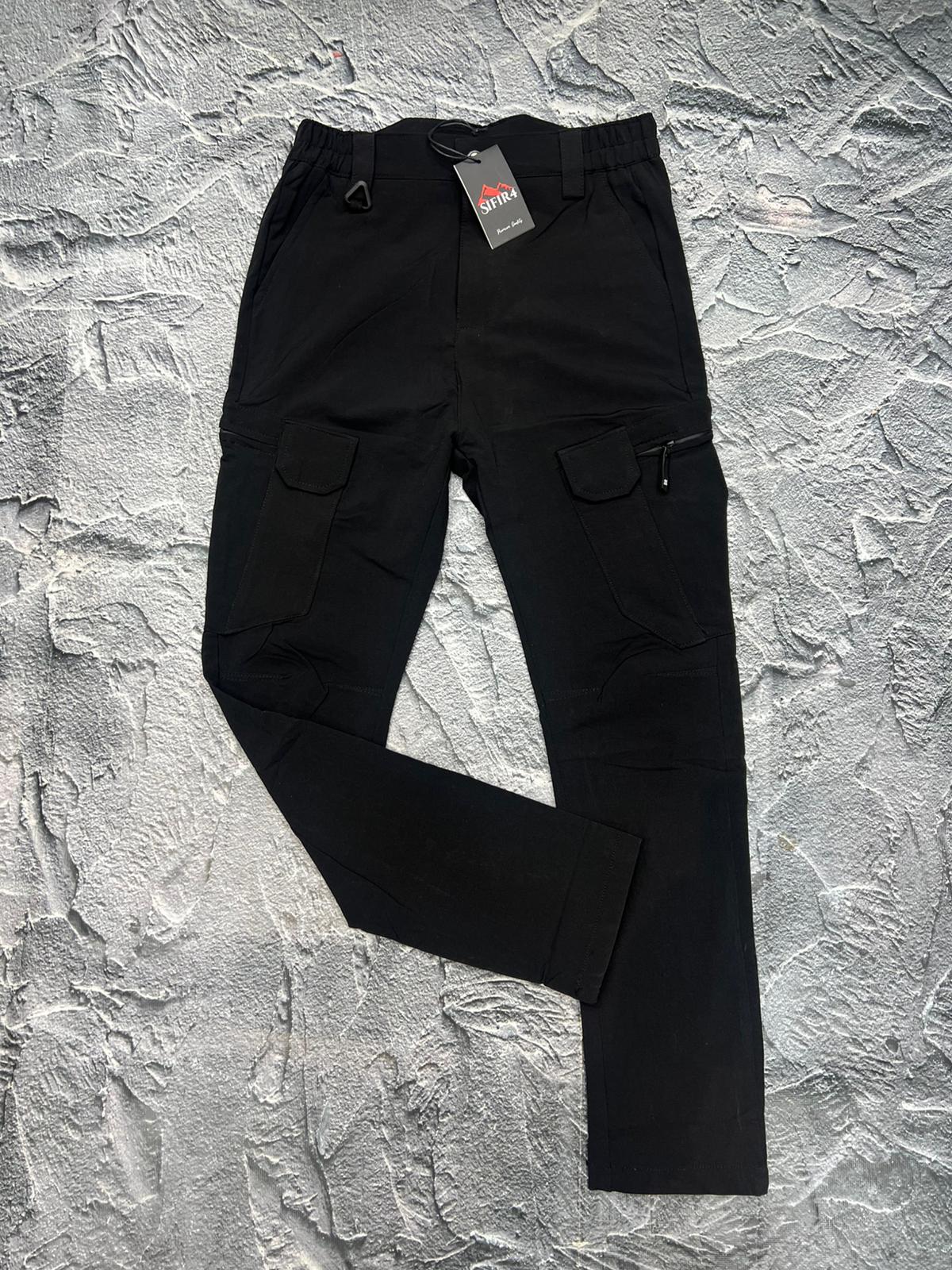 Sıfır4 11 Modeli taktik Pantolon SU RUZGAR GEÇİRMEZ Siyah