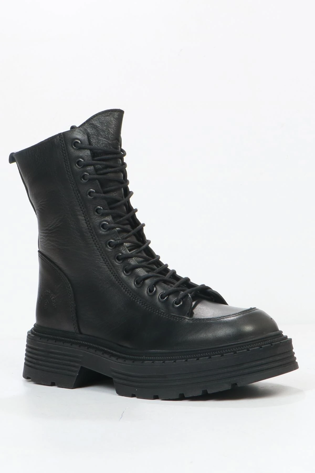 Hammer Jack Loberia Hakiki Deri Siyah Kadın Bot 102 23935-Z Siyah