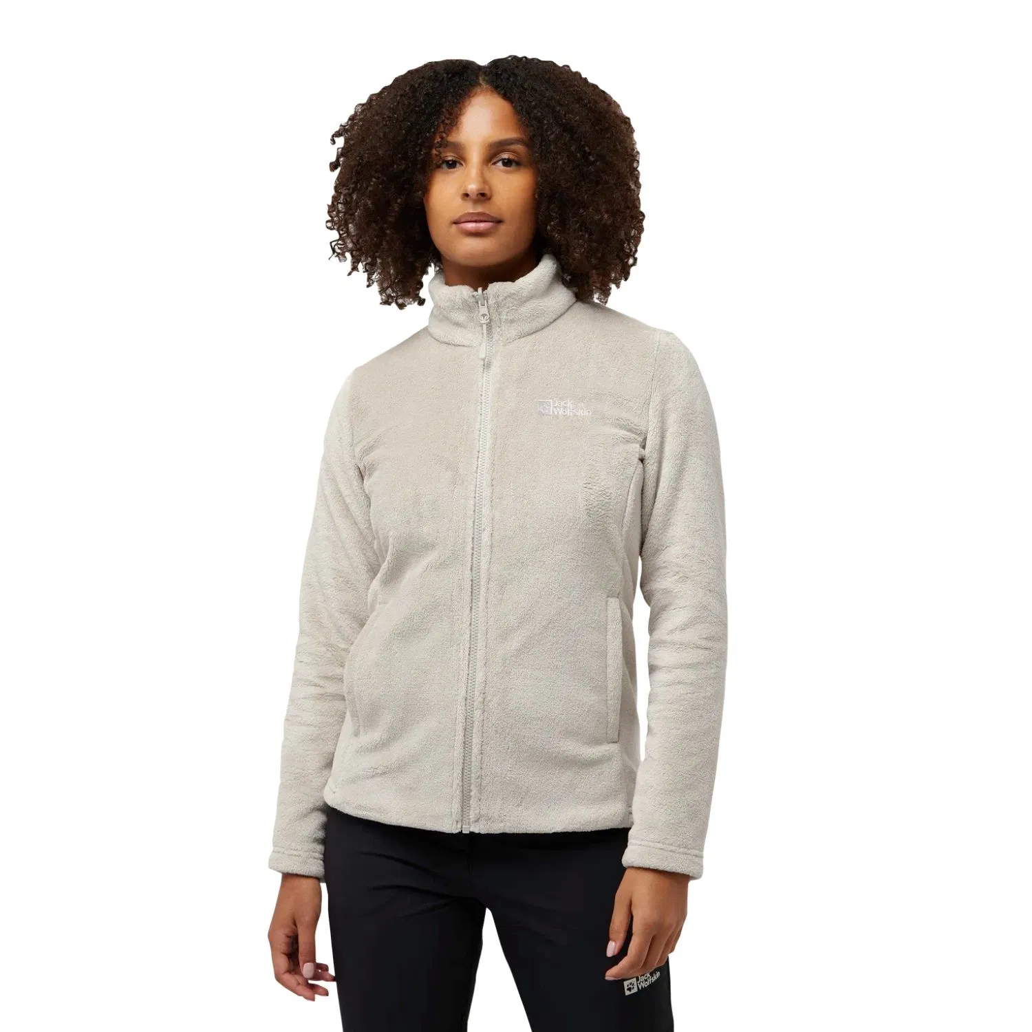 Jack Wolfskin Rotwand 3in1 Kadın Bej Outdoor Ceketi - Kemik kemik