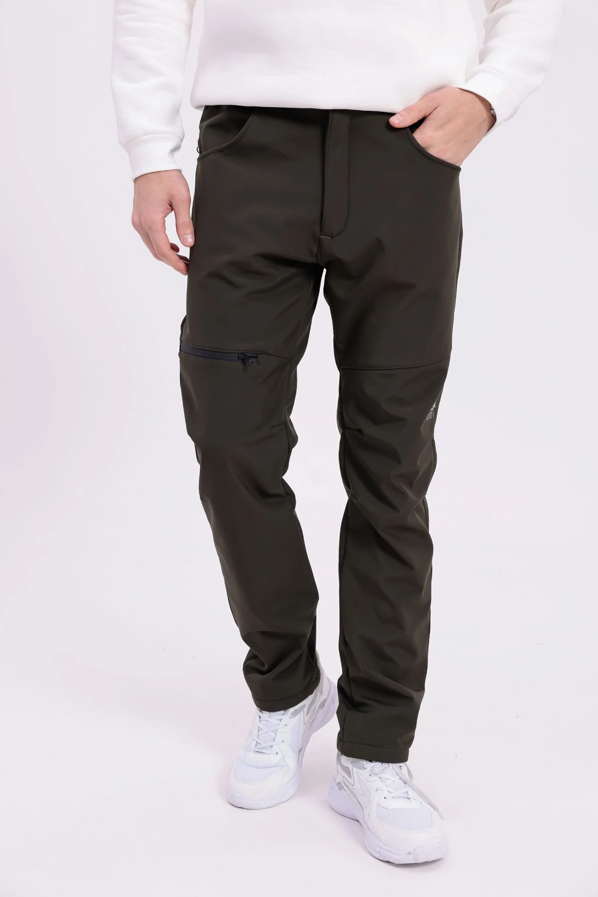SIFIR4 İçi Polarlı Su Geçirmez Outdoor Kış Pantolonu haki yeşili haki yeşili