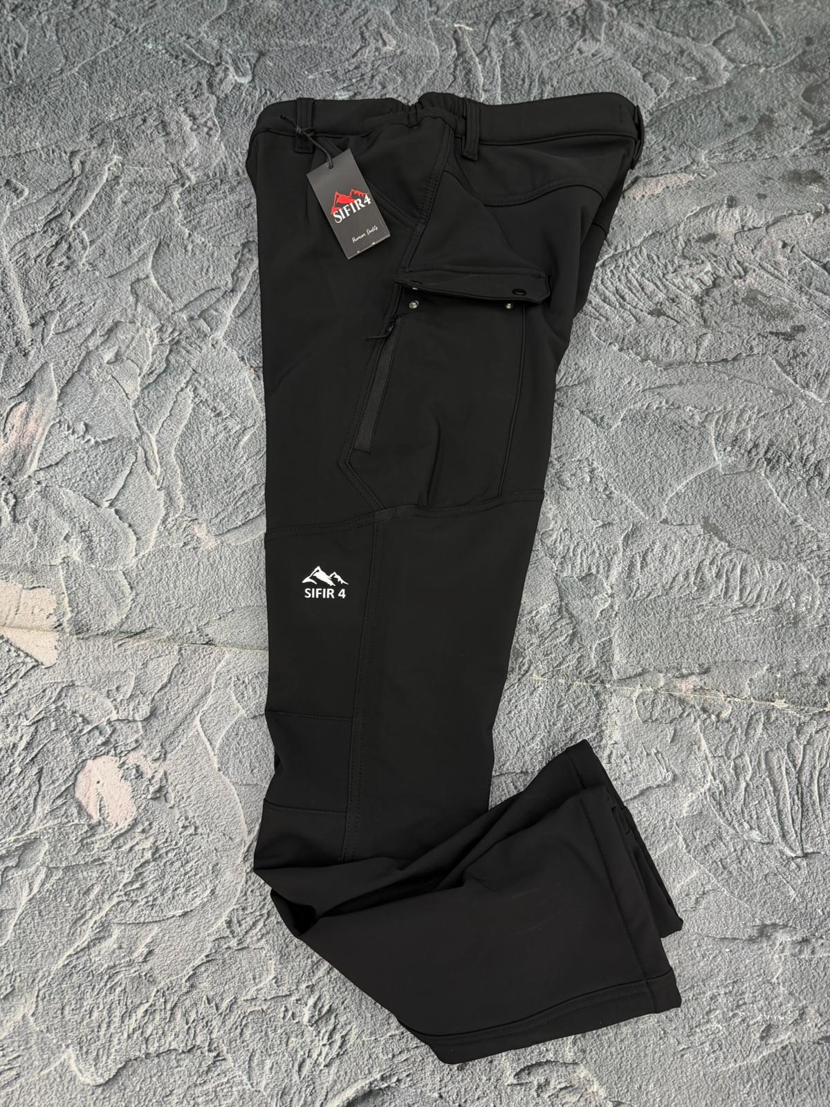 s4 içi kadife kışlık taktikal pantolpn su ruzgar yagmur soguk geçirmez Siyah