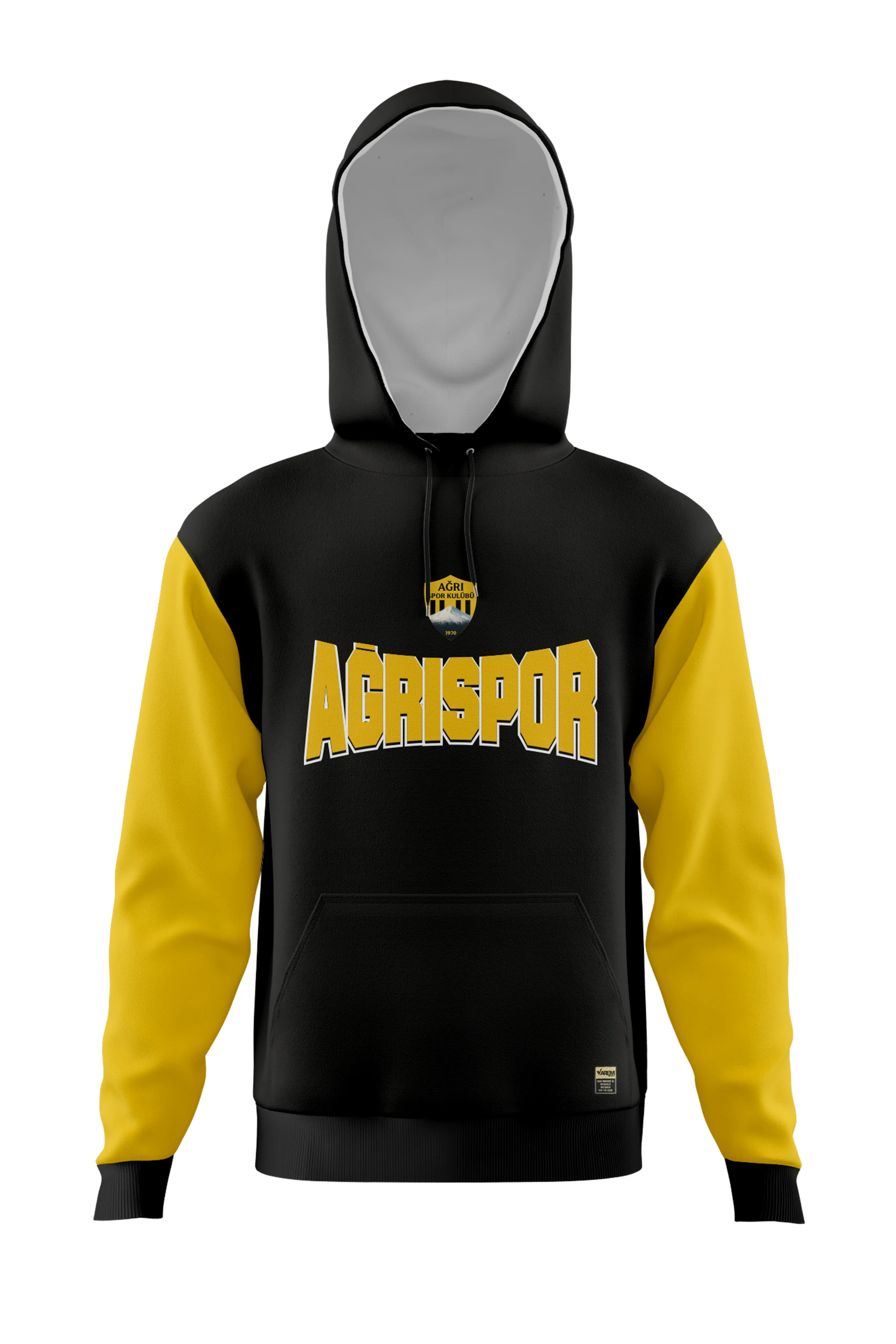 Ağrı spor sweatshirt sarı-siyah