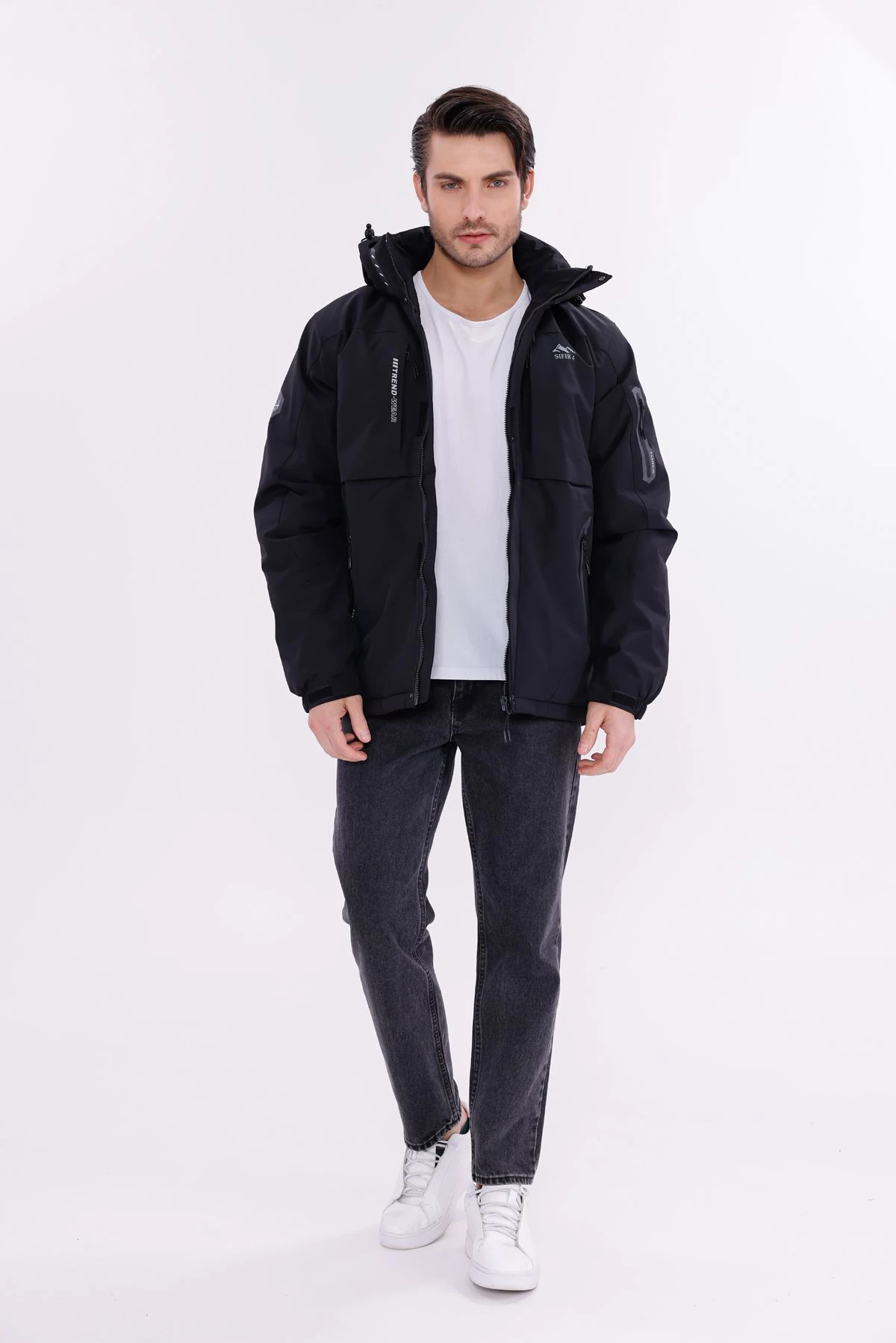 Kar Montu sıfır4 yagmur su ruzgar gecırmez içi Termal siyah Siyah