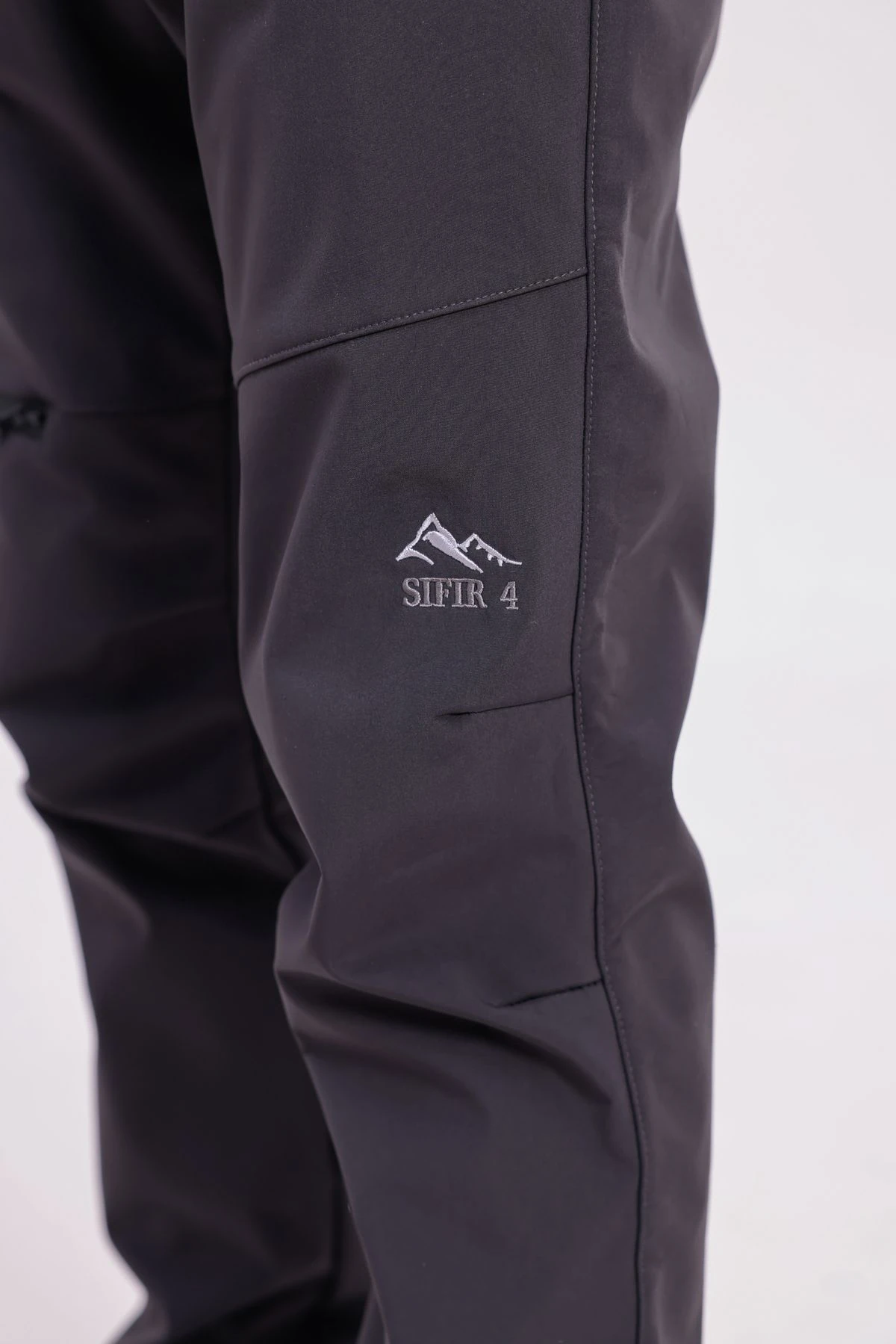 SIFIR4 İçi Polarlı Su Geçirmez Outdoor Kış Pantolonu Gri Gri̇