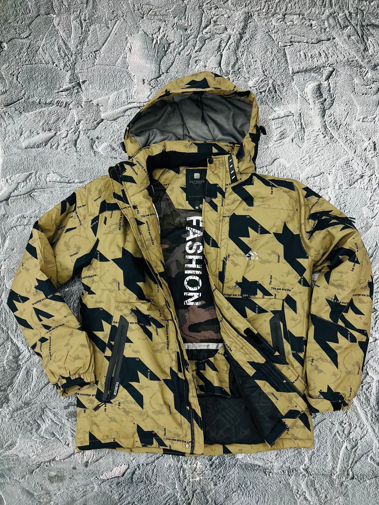 sıfır4 kar montu yagmur su ruzgar gecırmez -30 kadar dayanıklı gri siyah