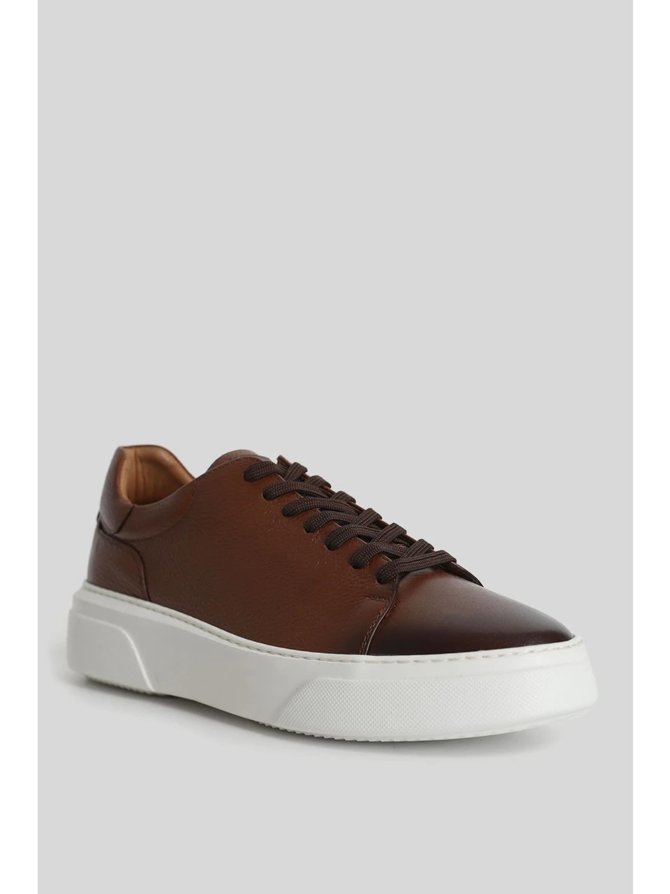 Lufian tommy Erkek Deri Sneaker Ayakkabı 111230280 Kahverengi