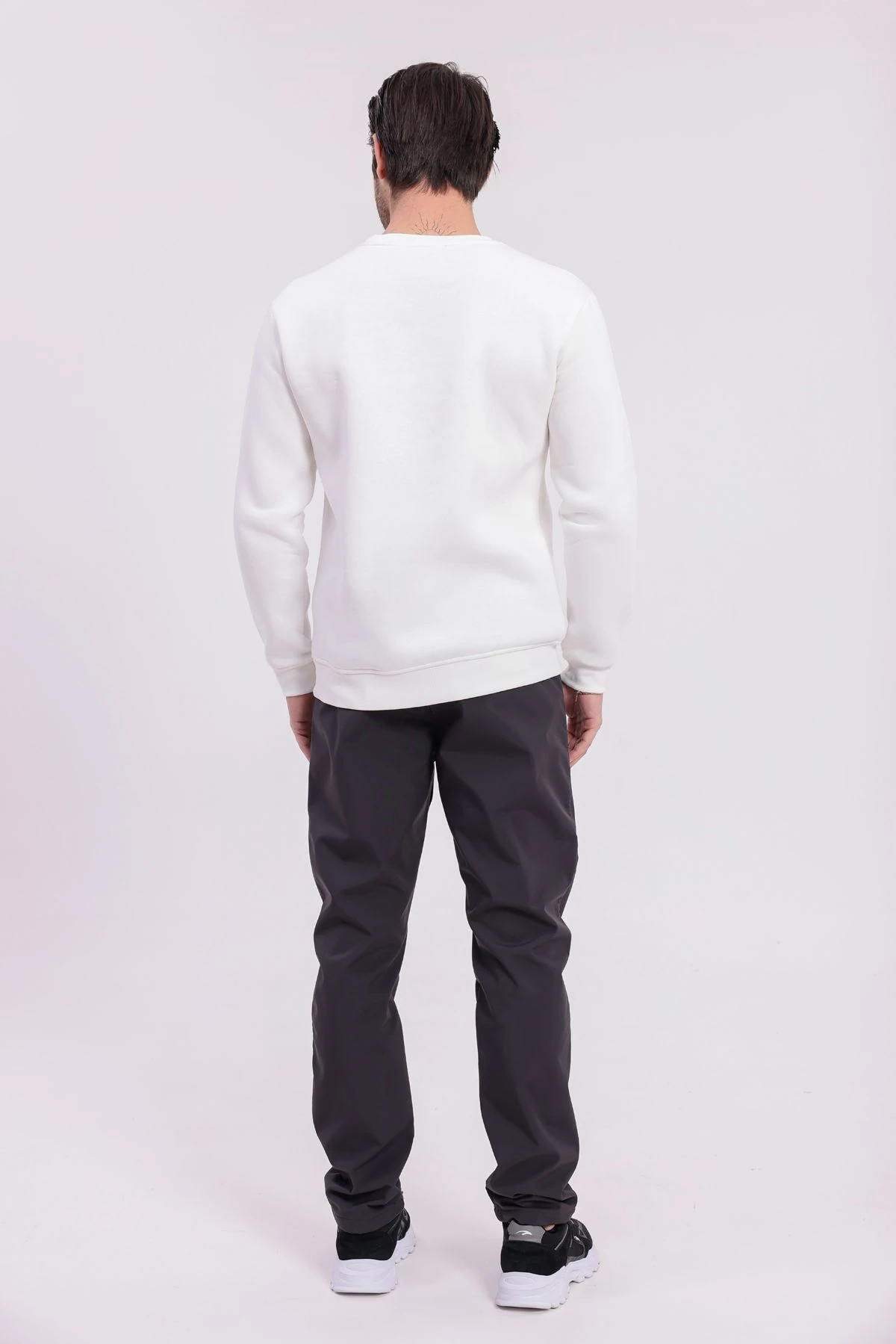 SIFIR4 İçi Polarlı Su Geçirmez Outdoor Kış Pantolonu Gri Gri̇