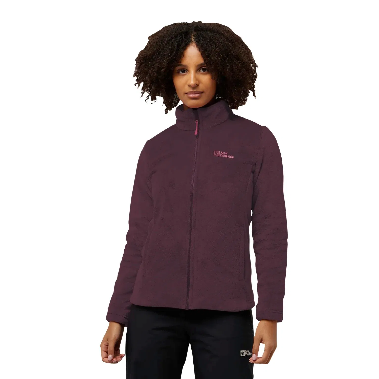 Jack Wolfskin Rotwand 3in1 Kadın Mor Outdoor Ceketi - Mürdüm mürdüm