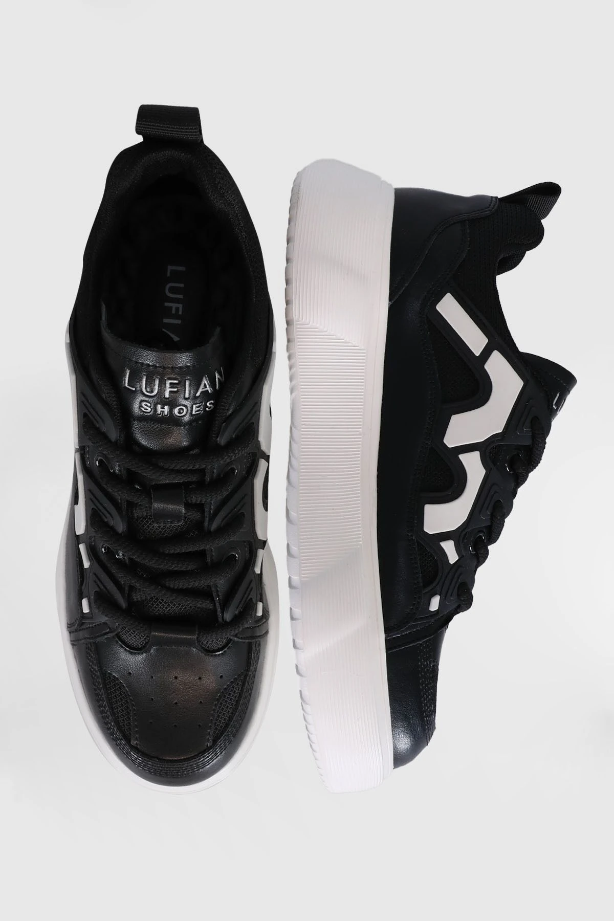 Lufian Jake Erkek Sneaker Ayakkabı Beyaz Siyah