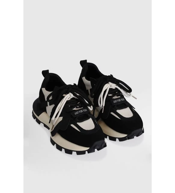 Lufıan Yoko Kadın Sneaker Ayakkabı (Siyah) 121230049 Siyah