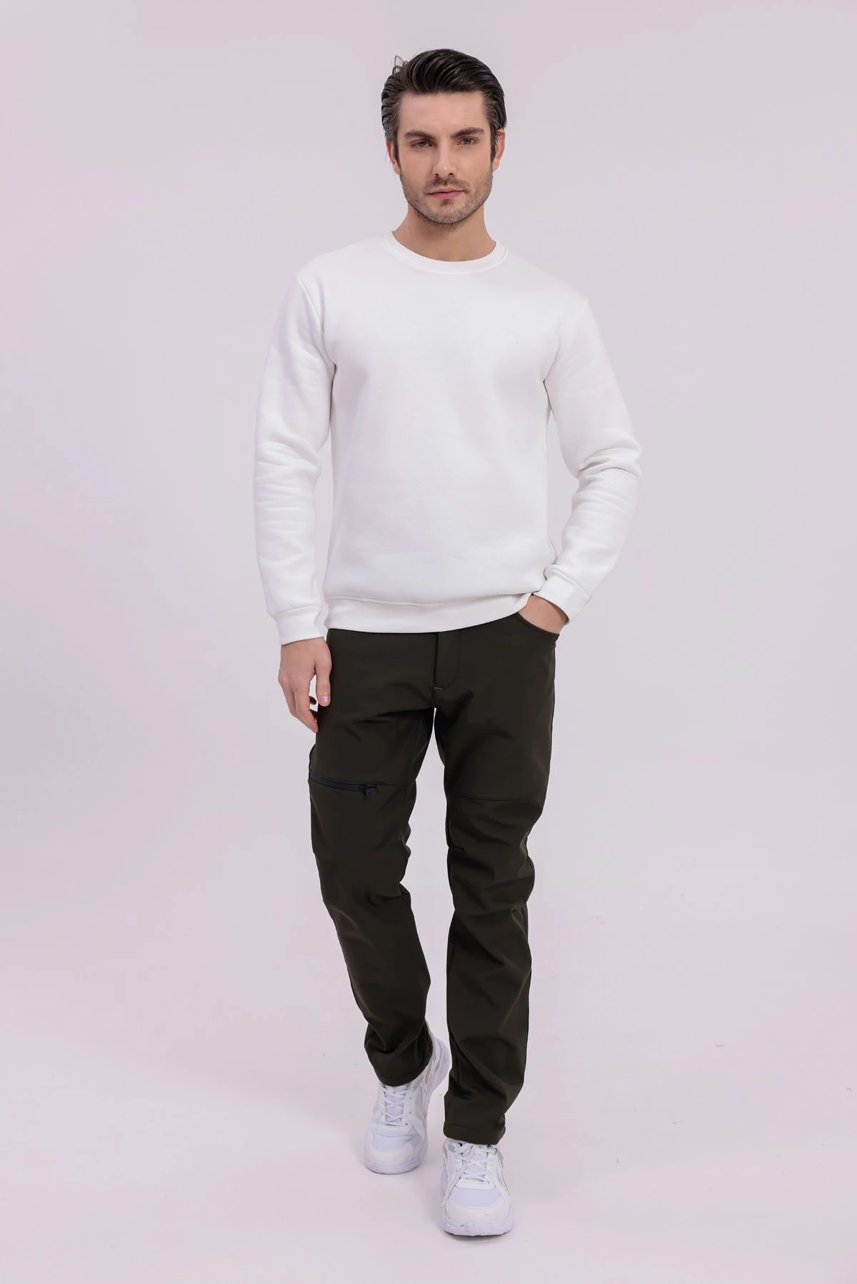 SIFIR4 İçi Polarlı Su Geçirmez Outdoor Kış Pantolonu haki yeşili haki yeşili