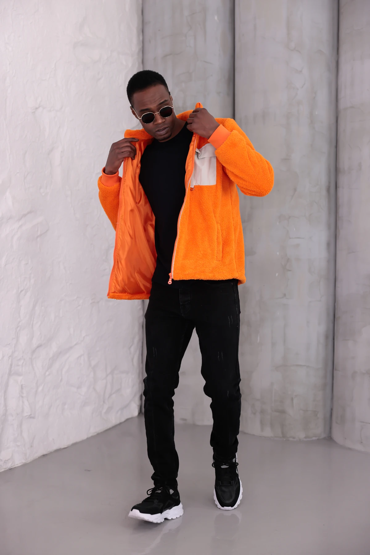 Sıfır4 AlpineSoft Peluş polar unisex turuncu Turuncu